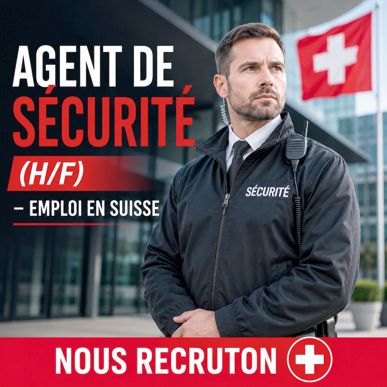 Agent de Sécurité (H/F) – Emploi en Suisse